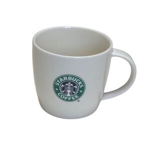 Starbucks 2008 New Bone China Green Siren Mermaid Logo 12oz Mug
